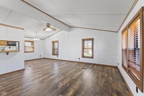 Living room at 11696 E Short Road, Springville, IN
