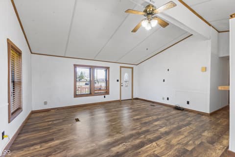 Living room at 11696 E Short Road, Springville, IN