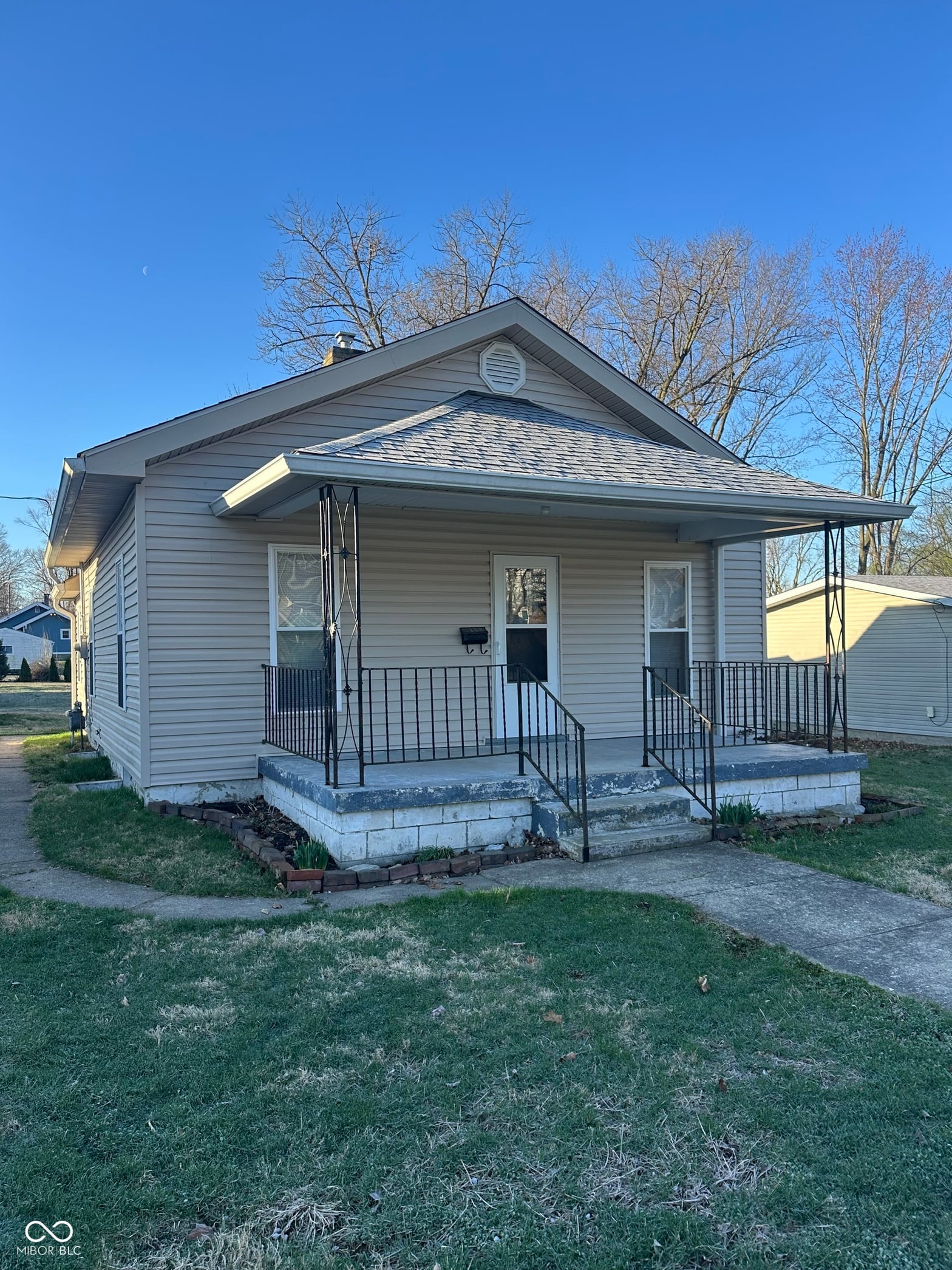 Front exterior at 132 W Berry Street, Greencastle, IN