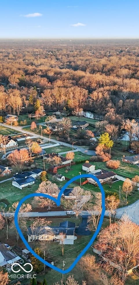 Aerial view at 4571 Devon Drive, Indianapolis, IN