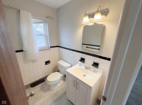 Primary bathroom at 10209 Broadway Street, Indianapolis, IN
