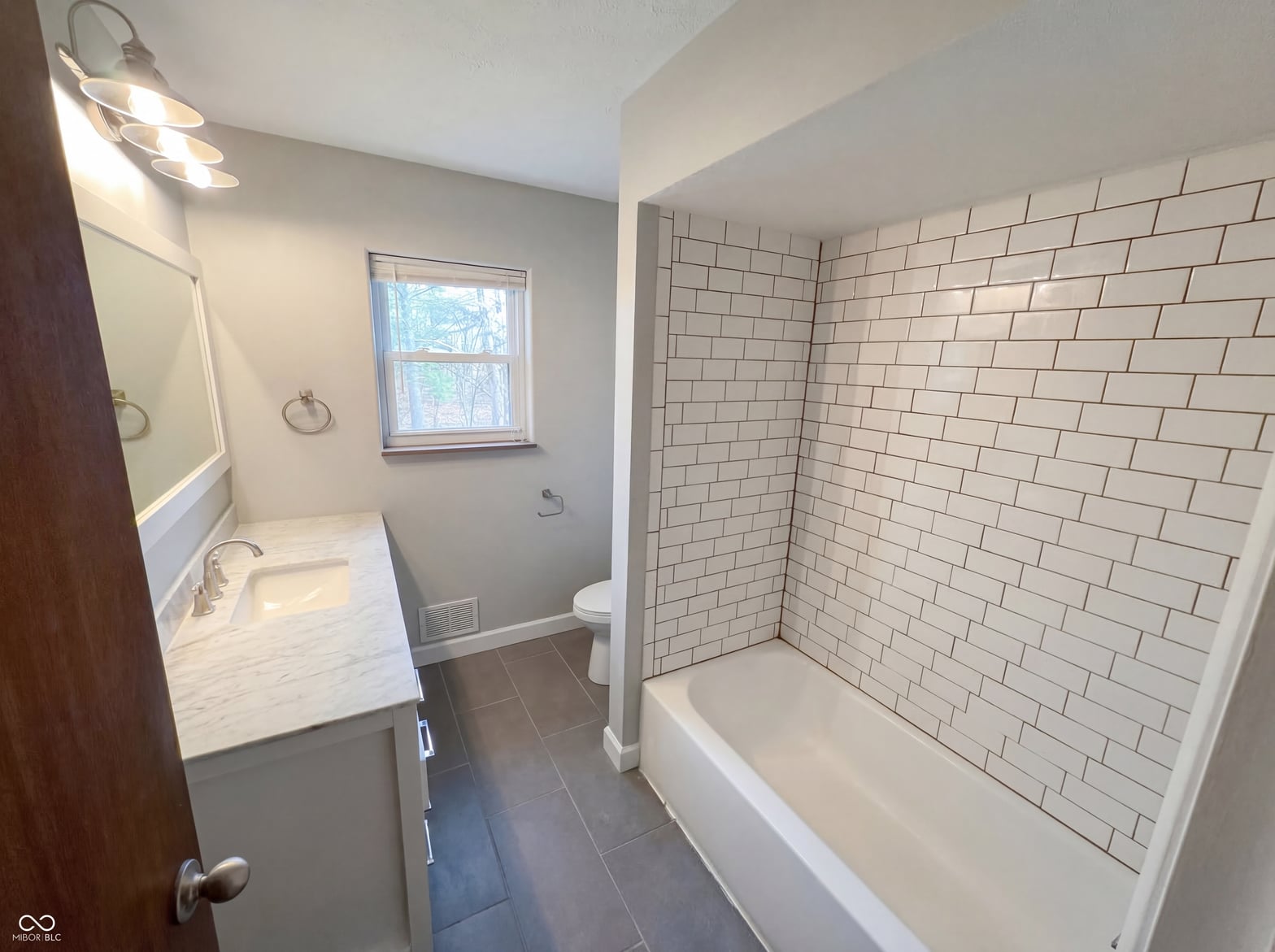 Primary bathroom at 10209 Broadway Street, Indianapolis, IN