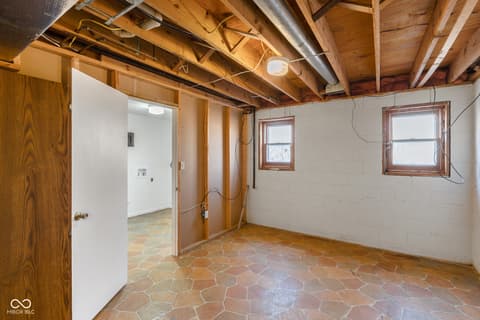 Basement at 9852 N Woodland Drive, Mooresville, IN