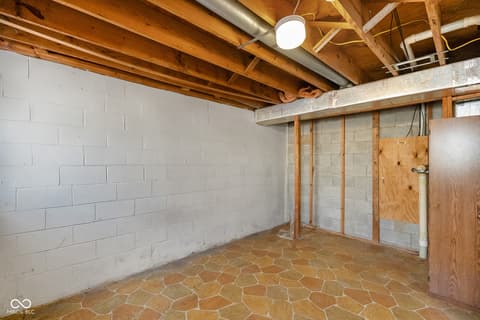 Basement at 9852 N Woodland Drive, Mooresville, IN