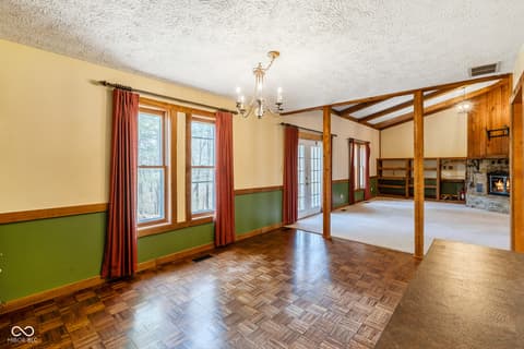 Dining room at 9852 N Woodland Drive, Mooresville, IN