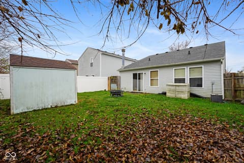 Backyard at 10814 Glenayr Drive, Camby, IN