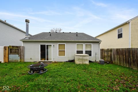 Backyard at 10814 Glenayr Drive, Camby, IN