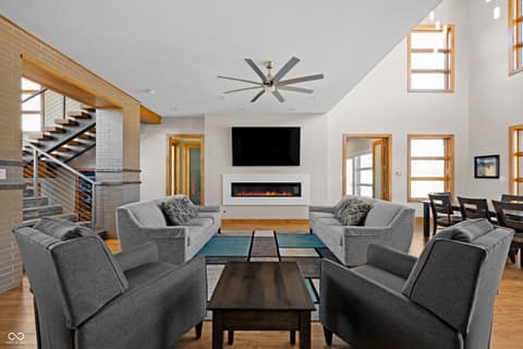 Living room at 5352 State Road 144, Greenwood, IN