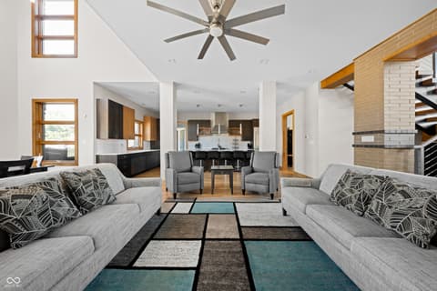 Living room at 5352 State Road 144, Greenwood, IN
