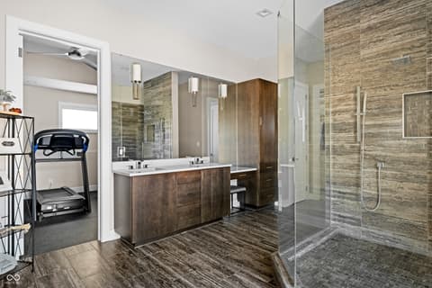 Bathroom at 5352 State Road 144, Greenwood, IN