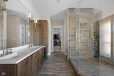 Bathroom at 5352 State Road 144, Greenwood, IN