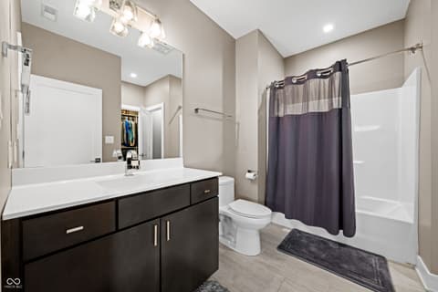 Bathroom at 5352 State Road 144, Greenwood, IN