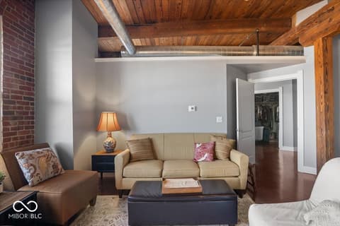 Living room at 55 S Harding Street, Indianapolis, IN