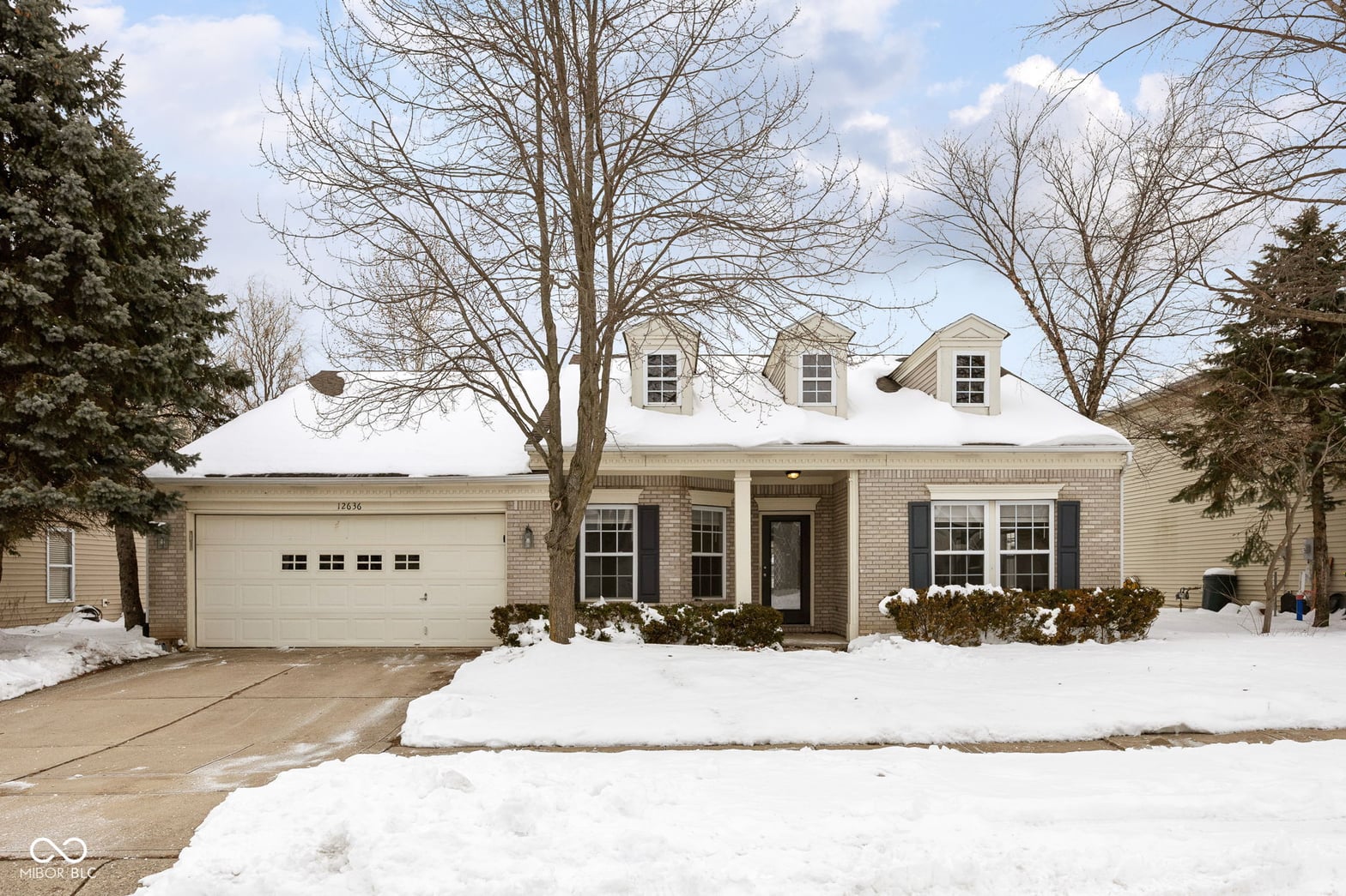 Front exterior at 12636 Majestic Way, Fishers, IN