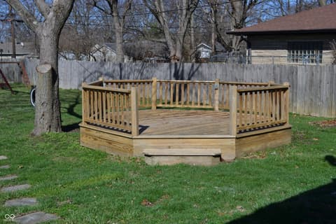 Outdoor living area at 442 N Mitchner Avenue, Indianapolis, IN
