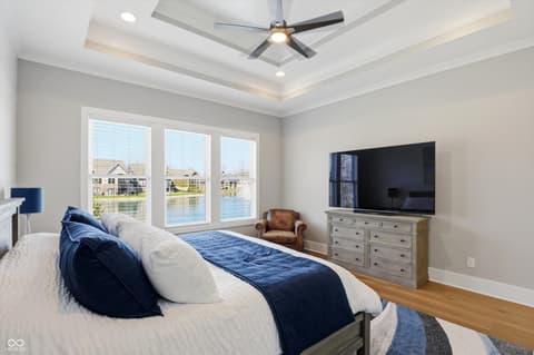 Primary bedroom at 17112 Sanders Farm Circle, Westfield, IN