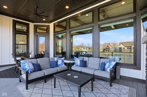 Outdoor living area at 17112 Sanders Farm Circle, Westfield, IN