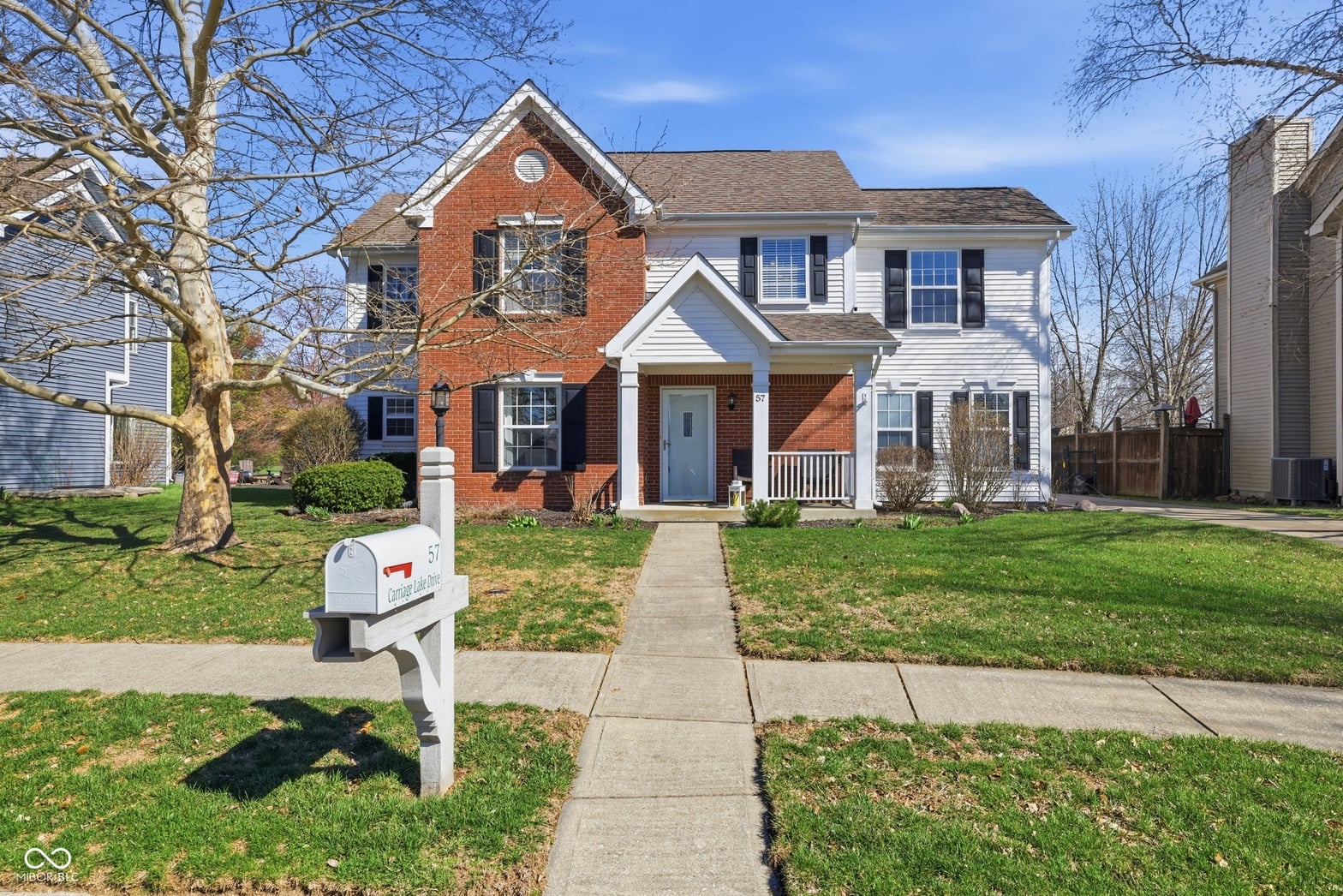 Front exterior at 57 Carriage Lake Drive, Brownsburg, IN