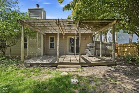 Backyard at 12639 Feldspar Road, Indianapolis, IN