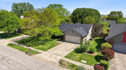 Front exterior at 12639 Feldspar Road, Indianapolis, IN