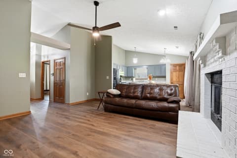 Living room at 12639 Feldspar Road, Indianapolis, IN