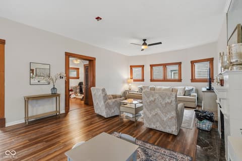 Living room at 690 E Jefferson Street, Franklin, IN