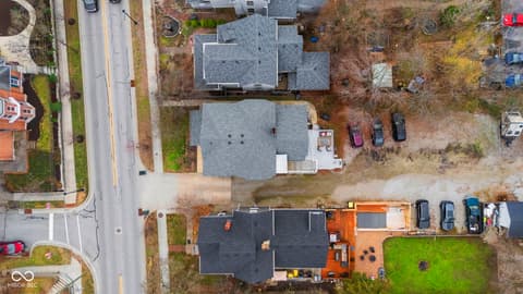 Aerial view at 690 E Jefferson Street, Franklin, IN