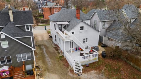 Aerial view at 690 E Jefferson Street, Franklin, IN