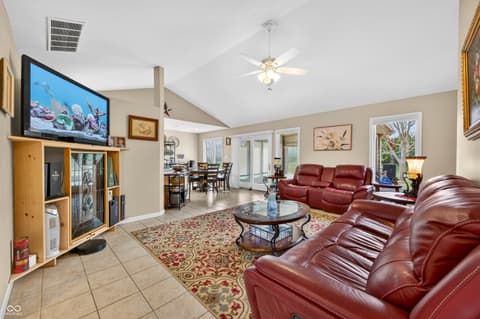 Living room at 5147 E Hyde Court, Columbus, IN