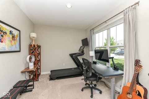 Home office at 9686 Ridgecrest Lane, McCordsville, IN