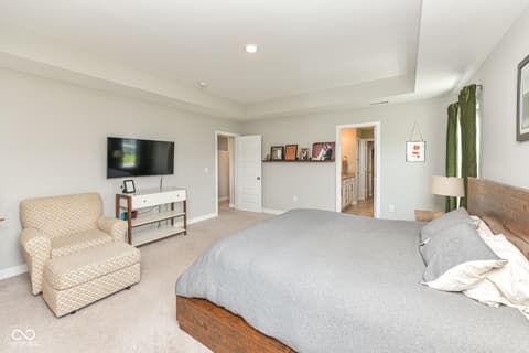 Primary bedroom at 9686 Ridgecrest Lane, McCordsville, IN