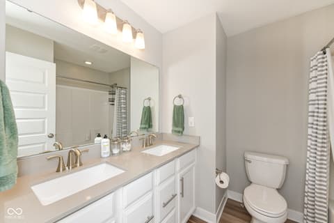 Bathroom at 9686 Ridgecrest Lane, McCordsville, IN