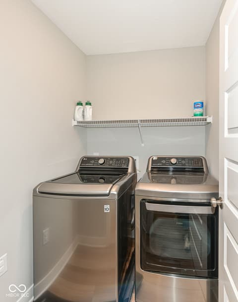 Laundry room at 9686 Ridgecrest Lane, McCordsville, IN
