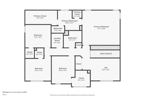 Floor Plan — 9686 Ridgecrest Lane, McCordsville, IN