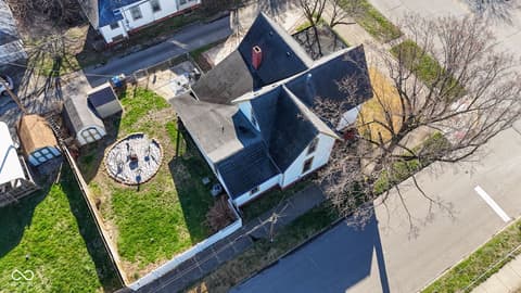 Aerial view at 168 W Broadway Street, Shelbyville, IN