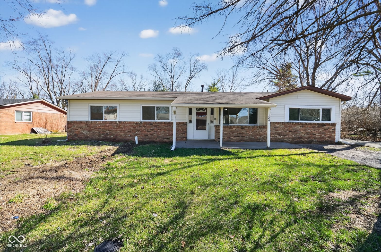 Front exterior at 2021 Galeston Drive, Indianapolis, IN