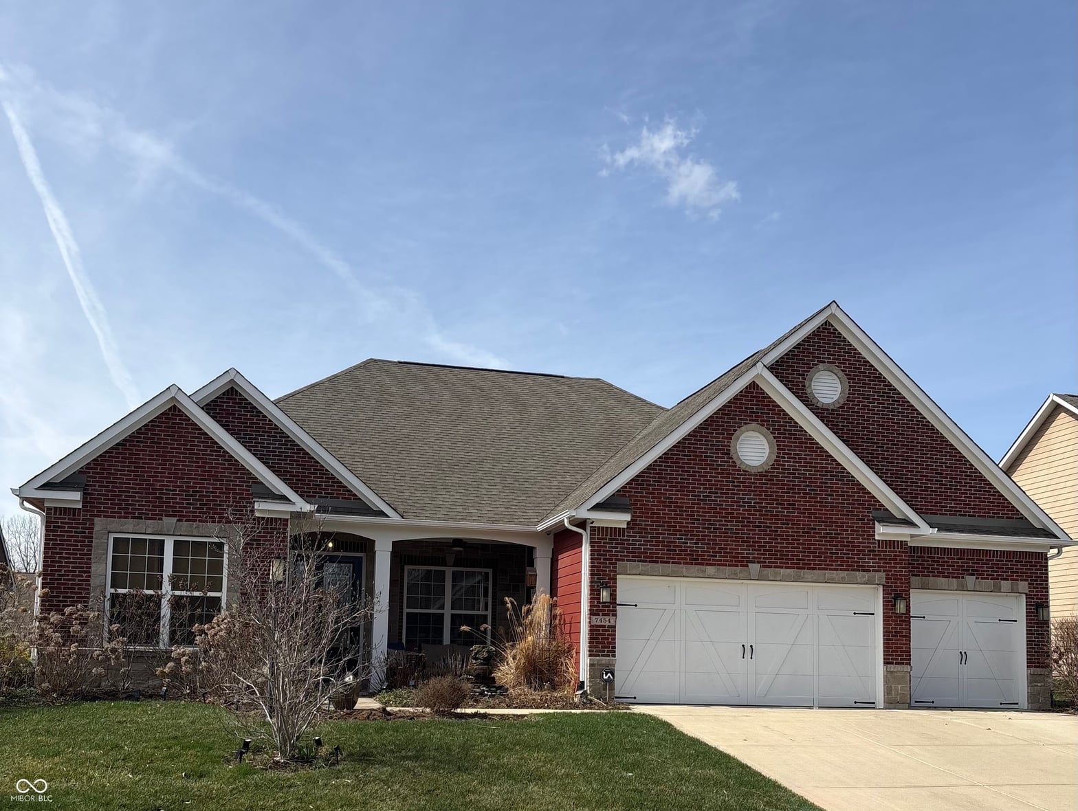 Front exterior at 7454 Irick Court, Indianapolis, IN
