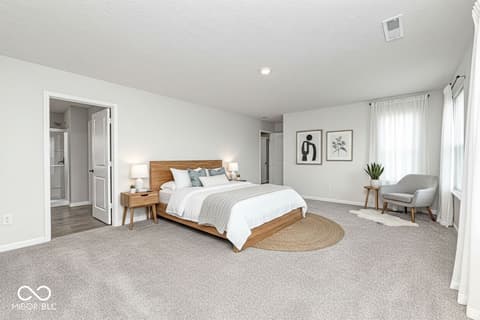 Primary bedroom at 11213 N Heirloom Drive, Monrovia, IN