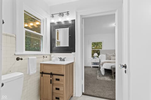 Bathroom at 3717 N Delaware Street, Indianapolis, IN