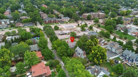 Aerial view at 3717 N Delaware Street, Indianapolis, IN