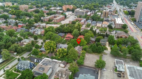 Aerial view at 3717 N Delaware Street, Indianapolis, IN