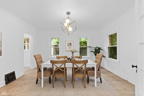Dining room at 3717 N Delaware Street, Indianapolis, IN