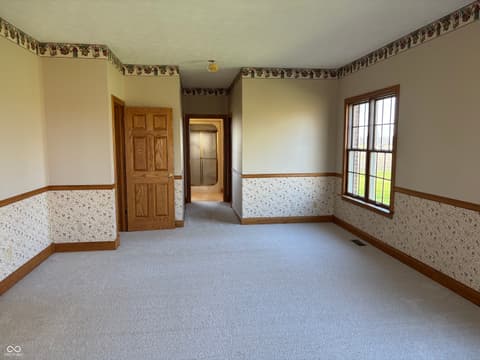 Primary bedroom at 3516 W 900 South, Milroy, IN