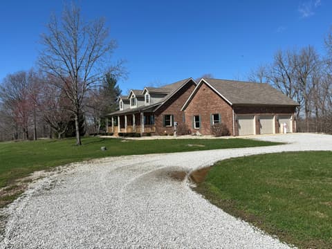 Front exterior at 3516 W 900 South, Milroy, IN