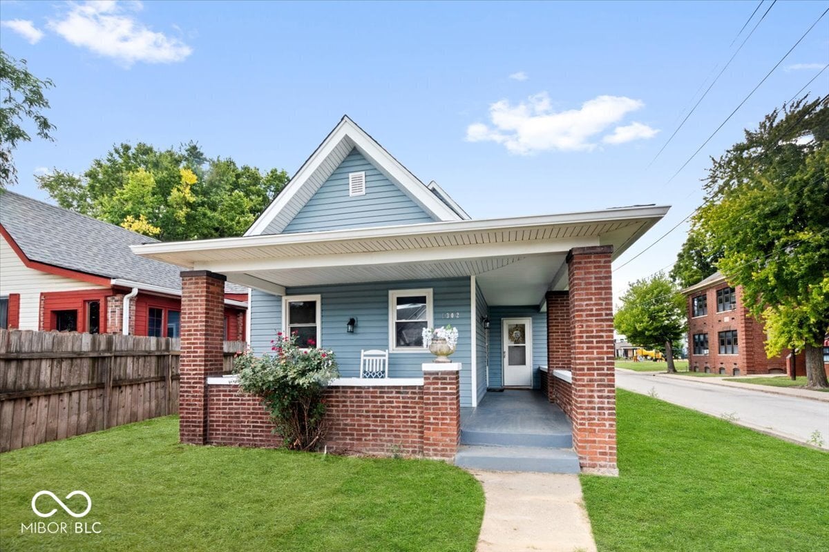 Front exterior at 1302 Laurel Street, Indianapolis, IN