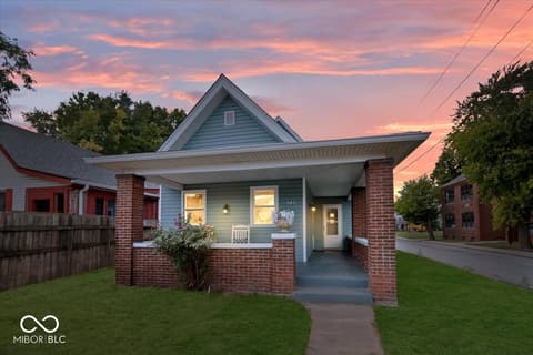 Front exterior at 1302 Laurel Street, Indianapolis, IN