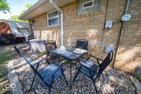 Outdoor living area at 330 Gilbert Avenue, Beech Grove, IN
