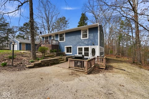 Backyard at 7169 Brown Park Trace, Freetown, IN