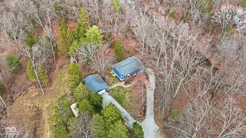 Aerial view at 7169 Brown Park Trace, Freetown, IN