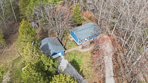 Aerial view at 7169 Brown Park Trace, Freetown, IN